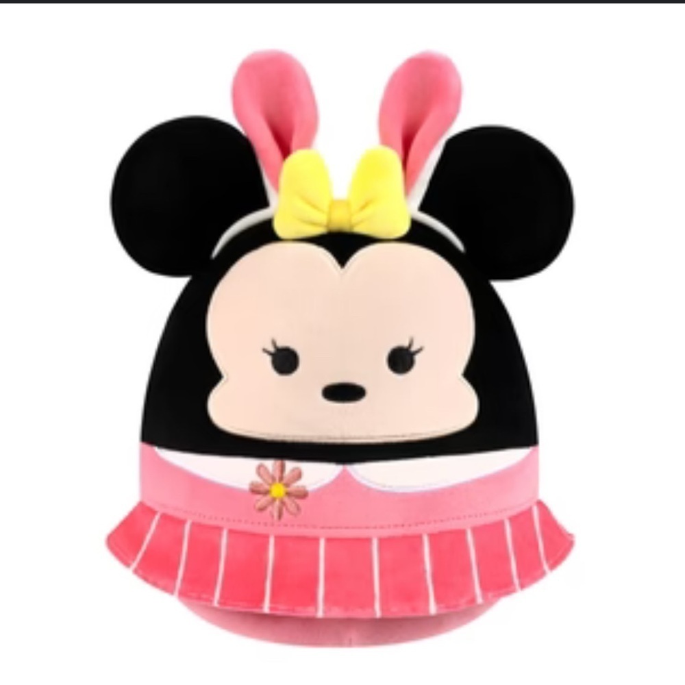 NWT Easter Squishmallow Disney Minnie in Pink Dress Bunny Ears 8" Jazwares